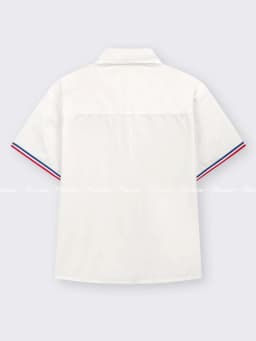 Thumbnail Áo sơ mi trắng cộc tay Clitus bé trai RIOMIO chất cotton thô Hàn mềm-RA921 2
