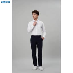 Thumbnail Áo sơ mi trắng nam dài tay May 10 dáng Regular mã 010123049W 003/1 3