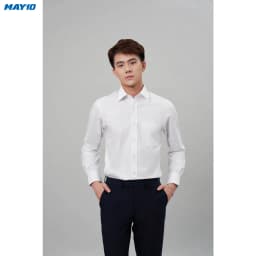 Thumbnail Áo sơ mi trắng nam dài tay May 10 dáng Regular mã 010123049W 003/1 4