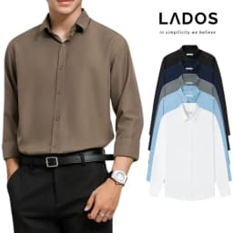 Thumbnail Áo sơ mi trơn dài tay cao cấp LADOS - 779 chất lụa mềm mại 1