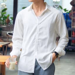 Thumbnail Áo sơ mi đũi POLYS Dài Tay Fullbox, vải Đũi Tơ co giãn, thoáng khí Sơ mi đũi nam dài tay LINEN SHIRT 4