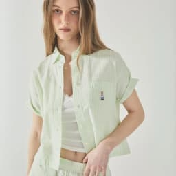 Thumbnail Áo Sơ Mi WHO.A.U Steve Seersucker Crop Shirts(Set-up)_WHYWF2512F 4