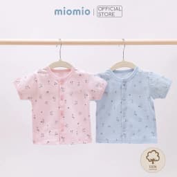 Thumbnail Áo Sơ Sinh Cộc Tay, Nút Giữa MIOMIO Vải Cotton Cho Mùa Hè | Thoáng Mát Dễ Chịu | Cho Bé Trai, Bé Gái (Từ 0-24 tháng) 1