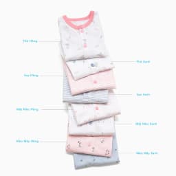 Thumbnail Áo Sơ Sinh Cộc Tay, Nút Giữa MIOMIO Vải Cotton Cho Mùa Hè | Thoáng Mát Dễ Chịu | Cho Bé Trai, Bé Gái (Từ 0-24 tháng) 2