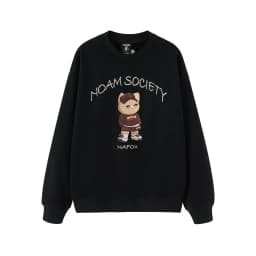 Thumbnail Áo Sweater Unisex NOAM SOCIETY Form rộng Vải nỉ lông cáo mềm mịn 2