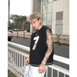 Thumbnail Áo Tank Top SAIGONESE Chất Cotton Hoạ Tiết Hình Thêu Số 7 Thun Ba Lỗ Form Boxy Unisex Nam Nữ 3