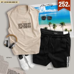 Thumbnail Áo Tank Top TORANO Chất Liệu Mềm Mại, Thoáng Mát, Co Giãn Tốt, Kiểu Dáng Thể Thao,  hoạ tiết No Pressure FSTA002 3