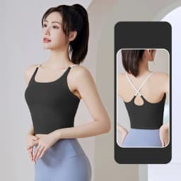 Thumbnail Áo tập gym nữ yoga LUHAZO bra có mút ngực chất xịn mịn cao cấp MB005 CT Pickleball 2