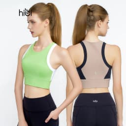 Thumbnail Áo tập yoga gym croptop Hibi Sports CR805, kèm mút ngực, phù hợp chơi pickleball tennis 1