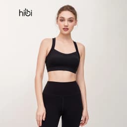 Thumbnail Áo tập Yoga Gym dây phối trắng BA507 Hibi Sports - Kèm mút 4