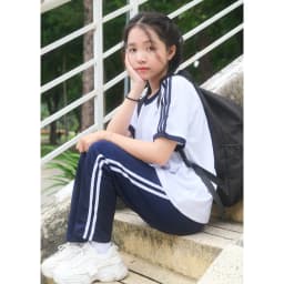 Thumbnail Áo thể dục học sinh cao cấp cổ tròn Jadiny TDP029 3