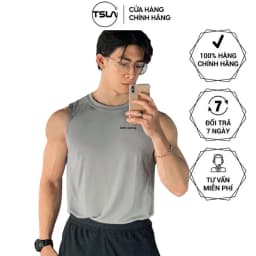 Thumbnail Áo thể thao nam sát nách TSLA DEVOPS rộng dạng lưới thoáng khí thấm hút tập gym Tank top DEH1035 1