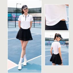 Thumbnail Áo Thể Thao Polo Croptop Nữ LM25S04F207 Livan, Áo Polo Cầu Lông, Tennis, Pickleball, Áo Croptop Co Giãn Thấm Hút Mồ Hôi 3