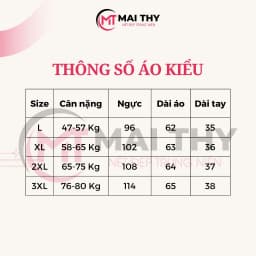 Thumbnail Áo Thêu Trung Niên MAI THY 771, Mẫu Sơ Mi Nữ Form Rộng Cổ Tàu Thêu Hoa Mai Chất Voan Hàn | Thời Trang Trung Niên U50 1