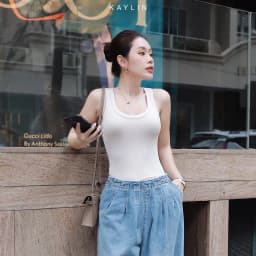 Thumbnail Áo thun ba lỗ KAYLIN form Basic chất vải thun gân co giản phong cách thoải mái - N2006 3