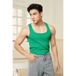 Thumbnail Áo Thun Ba Lỗ Tank Top Nam Cổ Vuông Cotton Tăm Gân Tôn Dáng Thương Hiệu Mr Twins 3