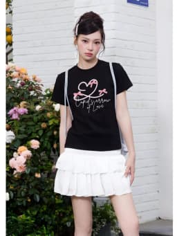 Thumbnail Áo thun baby tee cupid's arrow of love TiQi Jeans chất cotton co giãn 2 chiều thoáng mát AB-23 2