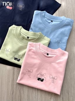 Thumbnail Áo thun baby tee nơ cherry TiQi Jeans A100 3