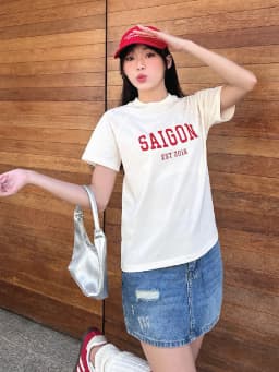 Thumbnail Áo thun baby tee Saigon vải cotton TiQi Jeans A65 4