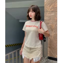 Thumbnail Áo Thun Baby Tee SAIGONESE Spread Love Chất Cotton Phối Cổ Viền 4 Màu 4