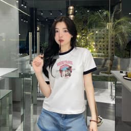 Thumbnail Áo thun Baby Tee VINTAGE unisex phông Nam Nữ Local Brand Chính Hãng Midori M Studio 3
