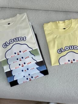 Thumbnail Áo thun babytee chất cotton 2 chiều TiQi Jeans in họa tiết Clouds AB-03 4