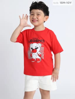 Thumbnail Áo Thun Bé Trai Cotton Form Rộng, Ngắn Tay, Thoáng Mát (1-10 Tuổi) – Baa Baby B-BC-AT30N 1