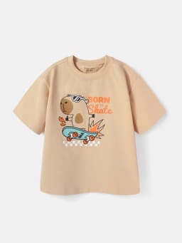 Thumbnail Áo Thun Bé Trai Form Rộng Cotton Mềm Mịn Thoáng mát( 1-10 Tuổi) Baababy  AT30N 2