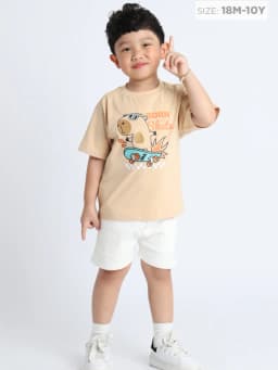 Thumbnail Áo Thun Bé Trai Form Rộng Cotton Mềm Mịn Thoáng mát( 1-10 Tuổi) Baababy  AT30N 3