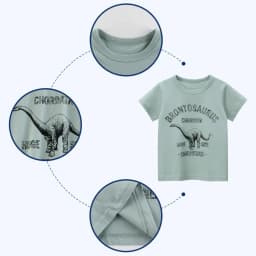 Thumbnail Áo thun bé trai hàn quốc cộc tay mùa hè phông cotton thời trang trẻ em 2 đến 8 tuổi SKIDS 2