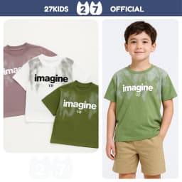 Thumbnail Áo thun bé trai ngắn tay 27Kids KACADY áo cộc tay hè cotton cho trẻ 2-10 tuổi BSTS5 1