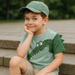 Thumbnail Áo thun bé trai ngắn tay 27Kids cộc nam vải cotton cho trẻ từ 2-10 tuổi BSTS3 3