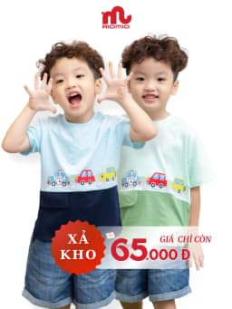 Thumbnail Áo thun bé trai RIOMIO cộc tay in hình ô tô vải cotton mềm mát size 13- 27kg RA565 1