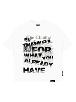 Thumbnail Áo thun boxy nam local brand Cloudzy unisex phông tay lỡ nữ cotton phối màu form rộng boxy THANKFUL 1