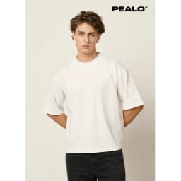 Thumbnail Áo Thun Boxy nam nữ PEALO SS25 Chất Cotton đã xử bề mặt và co rút 260gms 1