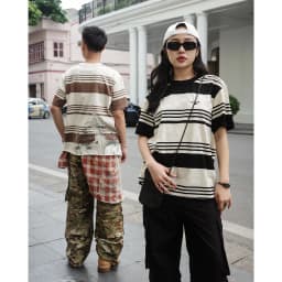 Thumbnail Áo Thun Candles Crew Striped Oversize Tee Unisex 3