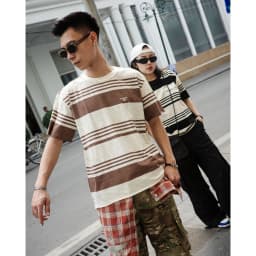 Thumbnail Áo Thun Candles Crew Striped Oversize Tee Unisex 4