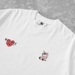 Thumbnail Áo Thun Cặp Đôi LoveTeddy Trái Tim Brand TSUN Chính Hãng, Trắng/Đen, Nam/Nữ,  Form Rộng, Oversize, Bigsize, Localbrand 2