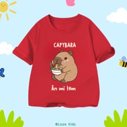 Thumbnail Áo thun Capybara mẫu mới 2025 cho bé trai và bé gái - Áo phông trẻ em Loza Kids- AT2784 1