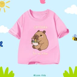 Thumbnail Áo thun Capybara mẫu mới 2025 cho bé trai và bé gái - Áo phông trẻ em Loza Kids- AT2784 4