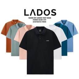 Thumbnail Áo thun có cổ nam (polo) nhiều màu LADOS - 39084 chất vải dày dặn thấm hút mồ hôi 1