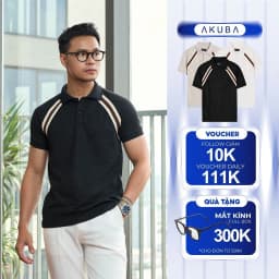 Thumbnail Áo Thun Cổ Polo AKUBA Form Slimfit Chất Vải Cotton Mềm Mịn Thoáng Khí Thoáng Mát |  01HE1137 1