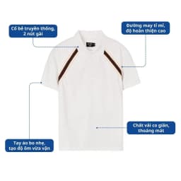 Thumbnail Áo Thun Cổ Polo AKUBA Form Slimfit Chất Vải Cotton Mềm Mịn Thoáng Khí Thoáng Mát |  01HE1137 2