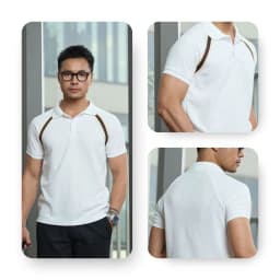 Thumbnail Áo Thun Cổ Polo AKUBA Form Slimfit Chất Vải Cotton Mềm Mịn Thoáng Khí Thoáng Mát |  01HE1137 3