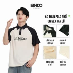 Thumbnail Áo Thun Cổ Tròn và Polo Nam Nhiều Màu Vải Co Giãn 4 Chiều Thoáng Mát Form Suông Unisex ELNIDO 1
