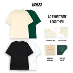Thumbnail Áo Thun Cổ Tròn và Polo Nam Nhiều Màu Vải Co Giãn 4 Chiều Thoáng Mát Form Suông Unisex ELNIDO 2