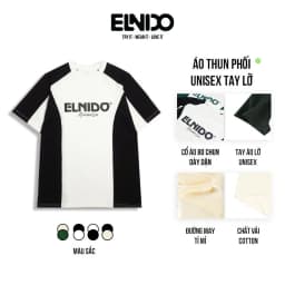 Thumbnail Áo Thun Cổ Tròn và Polo Nam Nhiều Màu Vải Co Giãn 4 Chiều Thoáng Mát Form Suông Unisex ELNIDO 3