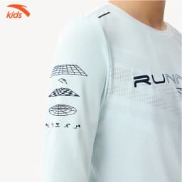 Thumbnail Áo thun dài tay bé trai Running Anta Kids W352335433 4