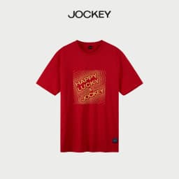 Thumbnail Áo thun đỏ T-shirt Jockey cotton Happy Lucky - J4101 1