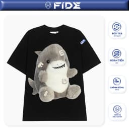 Thumbnail Áo thun FIDE cá mập Baby Shark phông unisex nam nữ form rộng cổ tròn ulzzang BABY SHARK 02 1